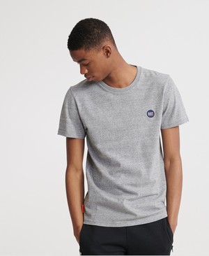 Superdry Organic Cotton Collective Férfi Pólók Sötét Szürke | OIVFP1892